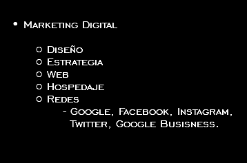  Marketing Digital Diseño Estrategia Web Hospedaje Redes Google, Facebook, Instagram, Twitter, Google Busisness.